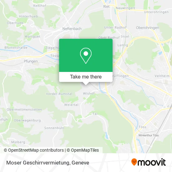 Moser Geschirrvermietung map