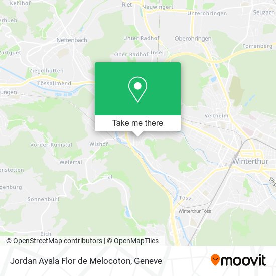 Jordan Ayala Flor de Melocoton map