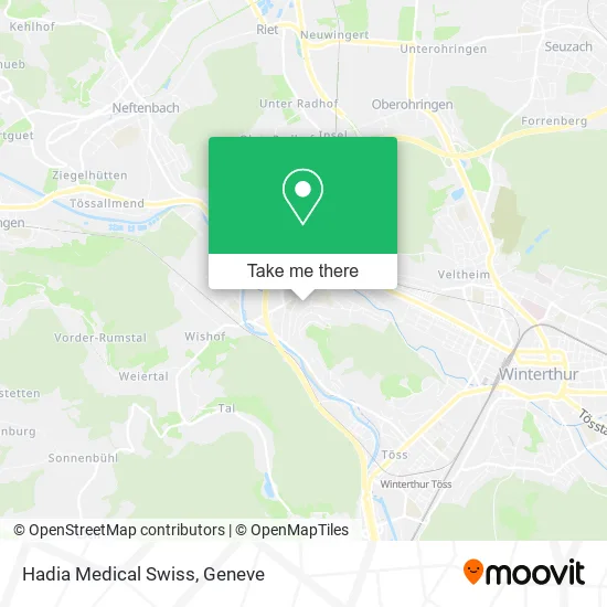 Hadia Medical Swiss map