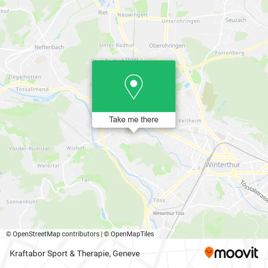 Kraftabor Sport & Therapie map