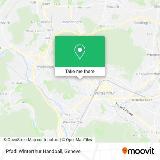 Pfadi Winterthur Handball map