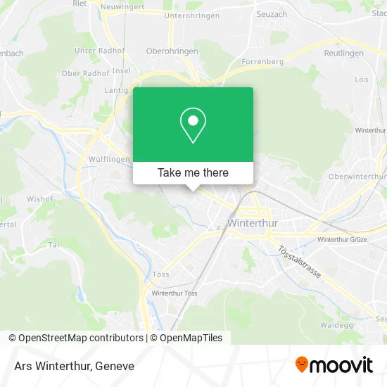 Ars Winterthur map