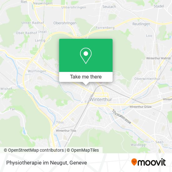 Physiotherapie im Neugut map