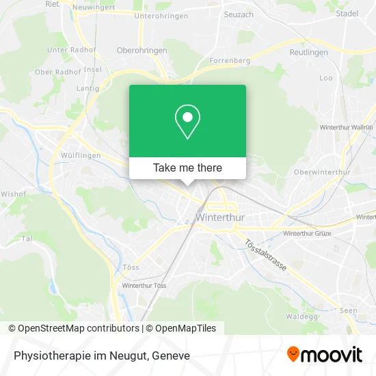 Physiotherapie im Neugut map