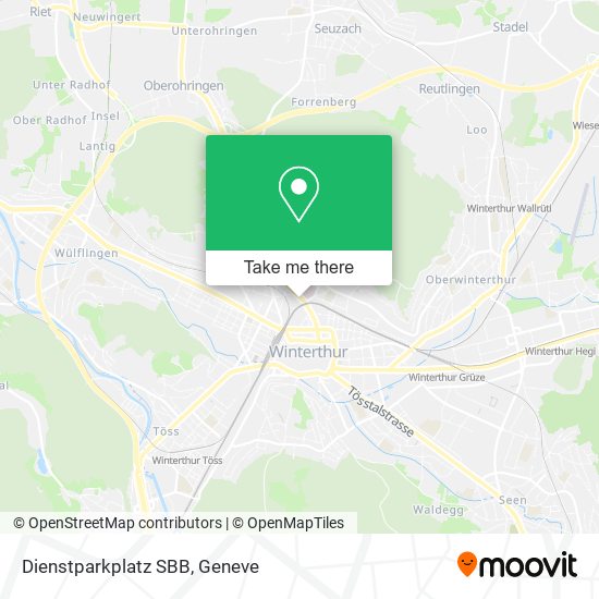 Dienstparkplatz SBB map