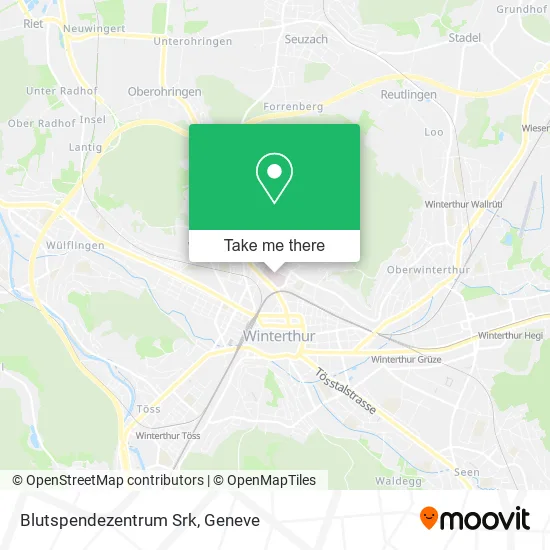 Blutspendezentrum Srk map