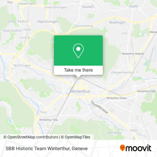 SBB Historic Team Winterthur map