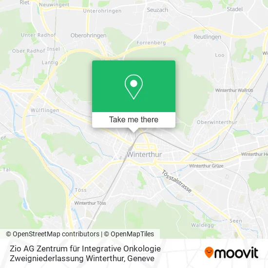 Zio AG Zentrum für Integrative Onkologie Zweigniederlassung Winterthur map