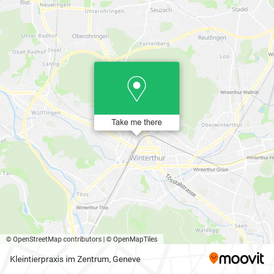 Kleintierpraxis im Zentrum map