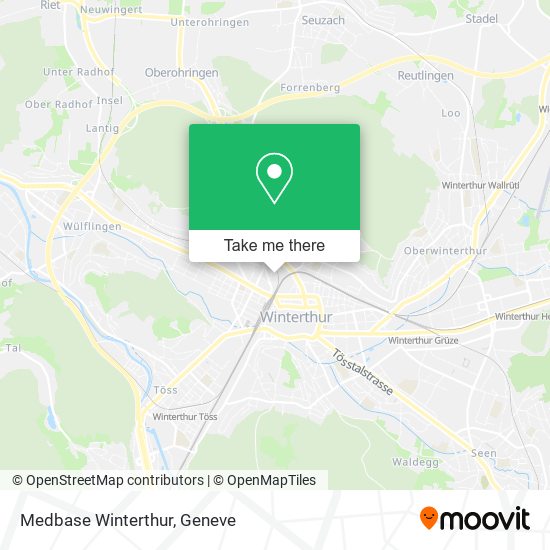 Medbase Winterthur map