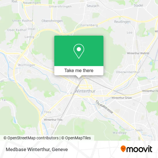 Medbase Winterthur map