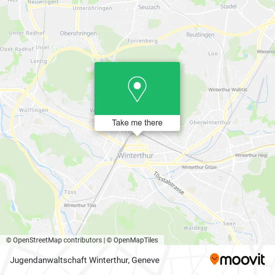 Jugendanwaltschaft Winterthur map