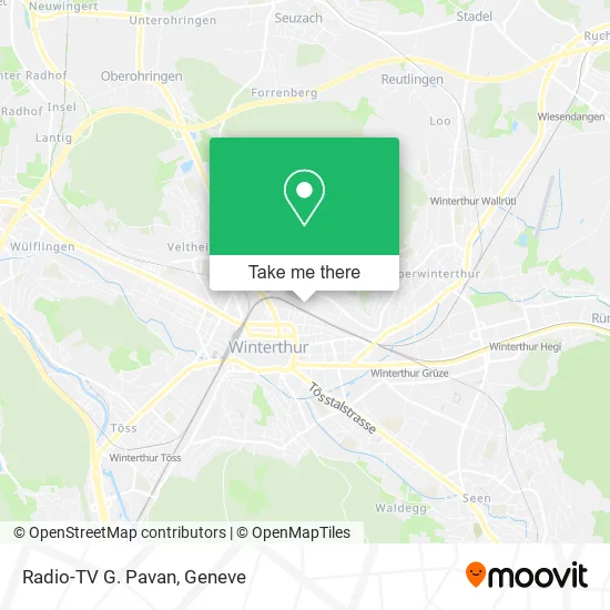 Radio-TV G. Pavan map