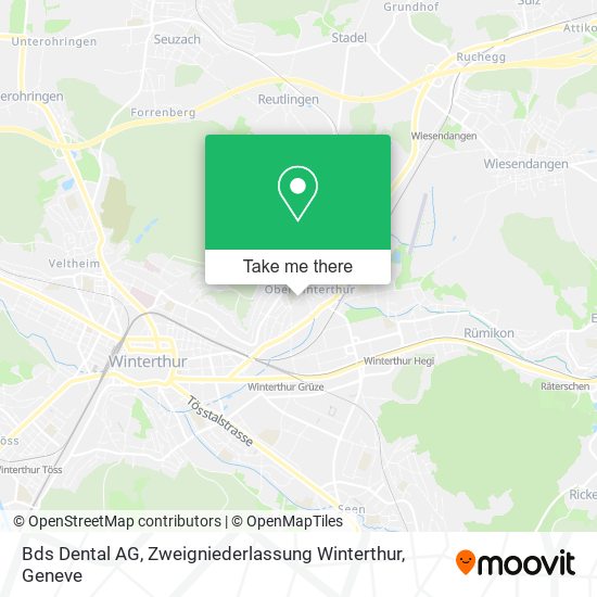 Bds Dental AG, Zweigniederlassung Winterthur plan
