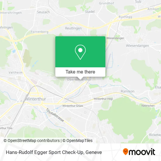 Hans-Rudolf Egger Sport Check-Up map