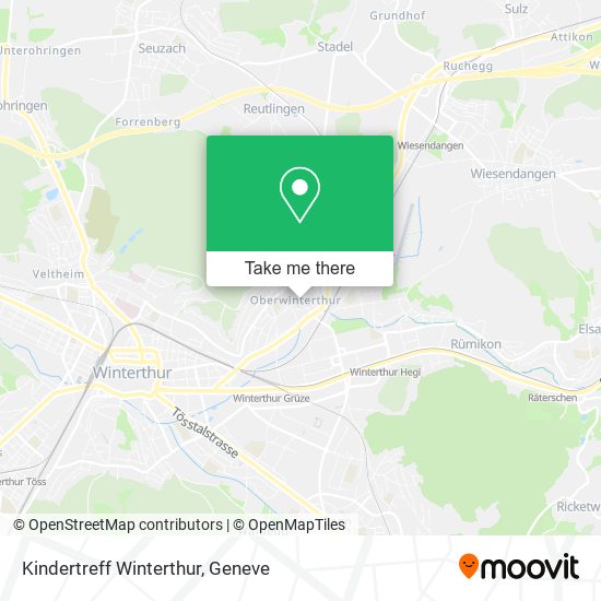 Kindertreff Winterthur map