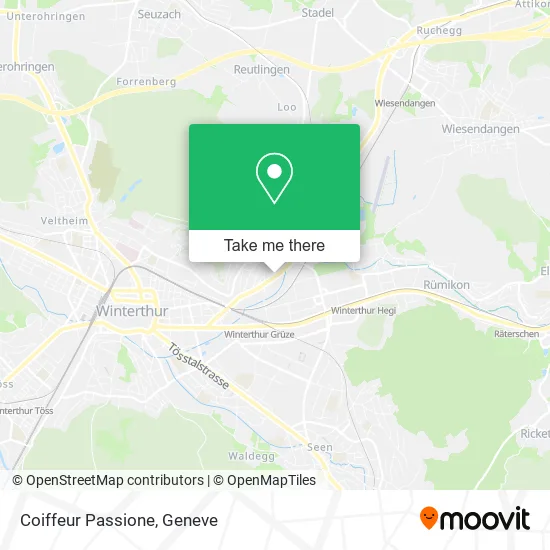 Coiffeur Passione map