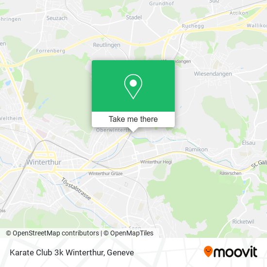 Karate Club 3k Winterthur map