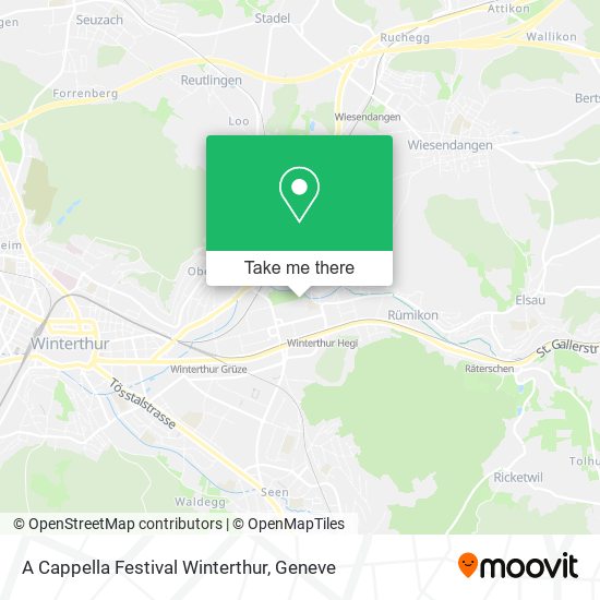 A Cappella Festival Winterthur map