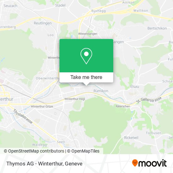 Thymos AG - Winterthur map