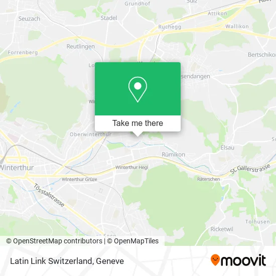 Latin Link Switzerland map