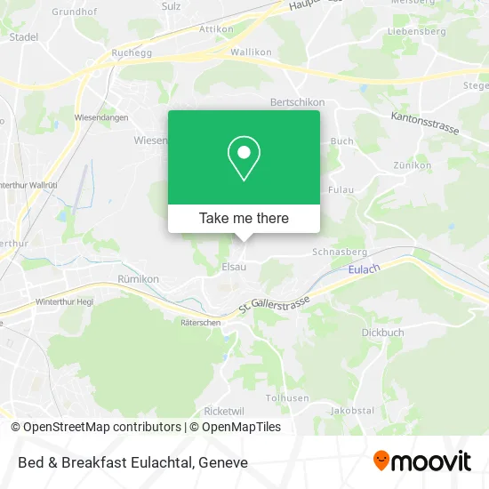 Bed & Breakfast Eulachtal map
