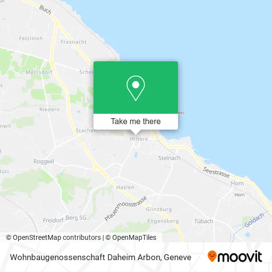 Wohnbaugenossenschaft Daheim Arbon map