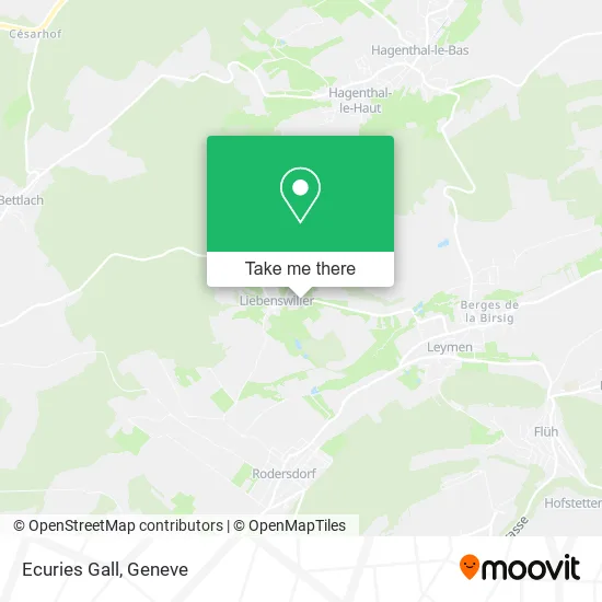 Ecuries Gall map