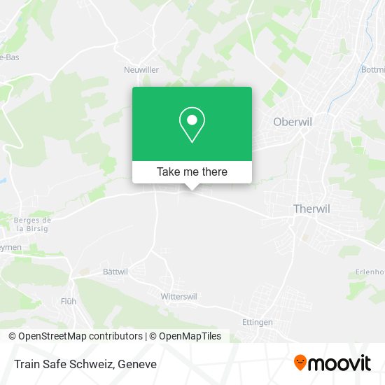 Train Safe Schweiz map