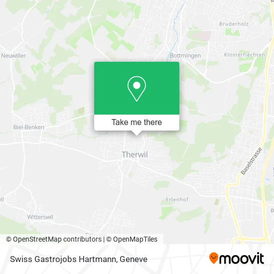 Swiss Gastrojobs Hartmann map