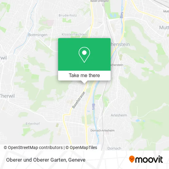 Oberer und Oberer Garten map
