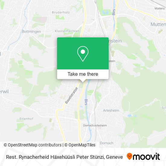 Rest. Rynacherheid Häxehüüsli Peter Stünzi map
