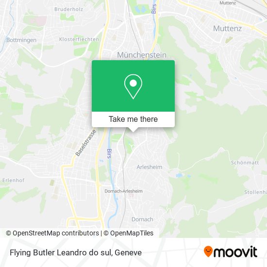 Flying Butler Leandro do sul map