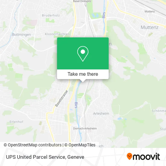 UPS United Parcel Service map