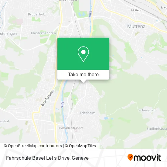 Fahrschule Basel Let's Drive map