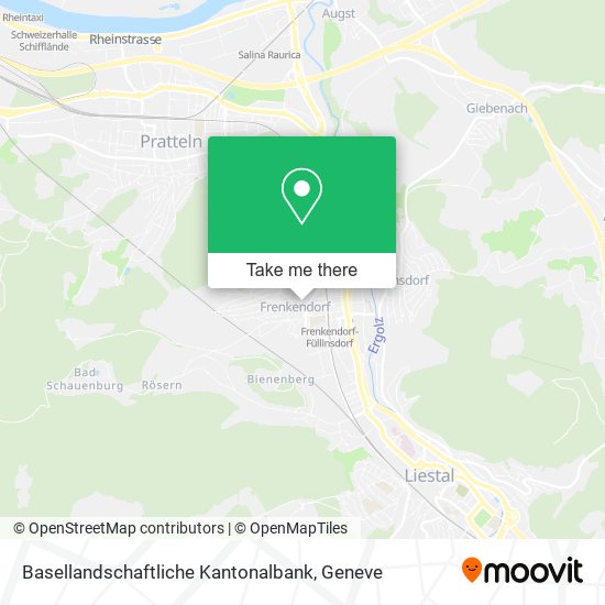 Basellandschaftliche Kantonalbank map