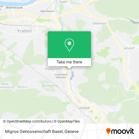 Migros Genossenschaft Basel map