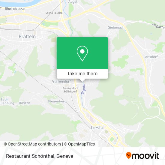 Restaurant Schönthal map