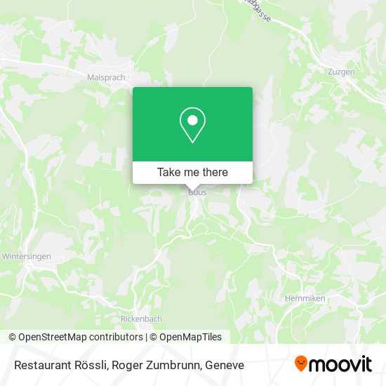 Restaurant Rössli, Roger Zumbrunn map