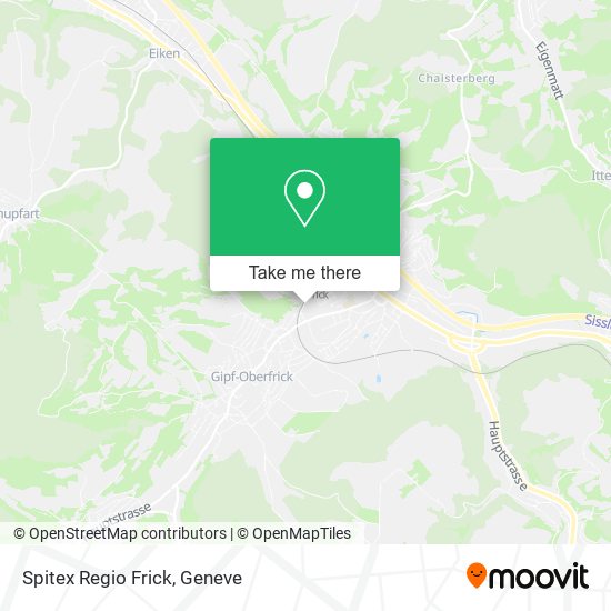 Spitex Regio Frick map