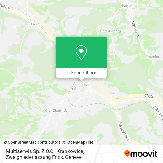 Multiserwis Sp. Z O.O., Krapkowice, Zweigniederlassung Frick map