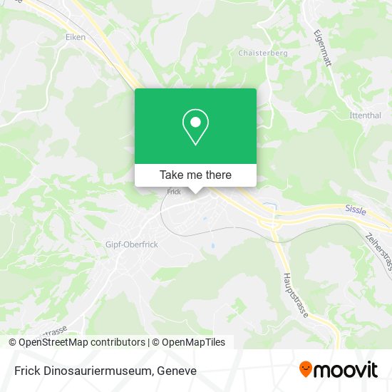 Frick Dinosauriermuseum map