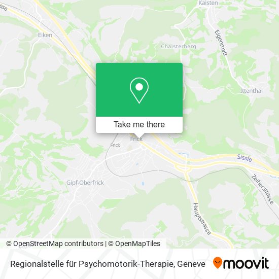 Regionalstelle für Psychomotorik-Therapie plan