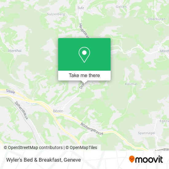 Wyler's Bed & Breakfast map