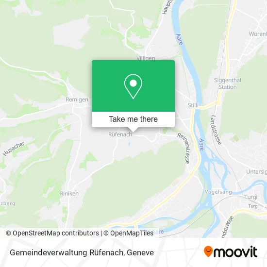 Gemeindeverwaltung Rüfenach map