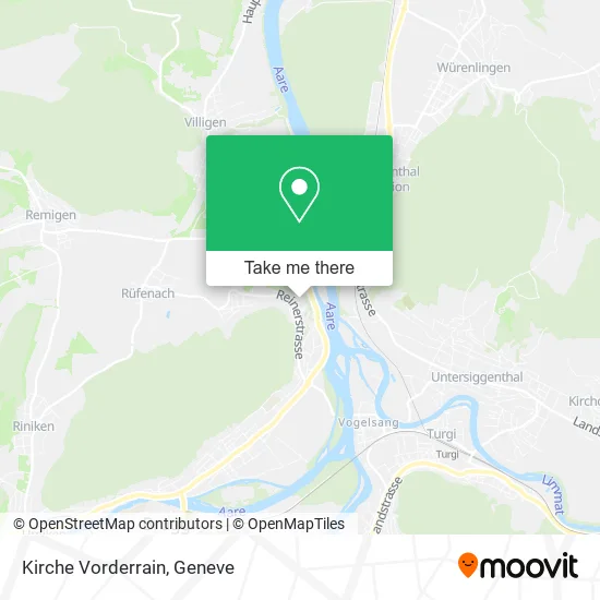 Kirche Vorderrain map