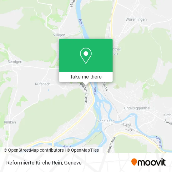 Reformierte Kirche Rein map
