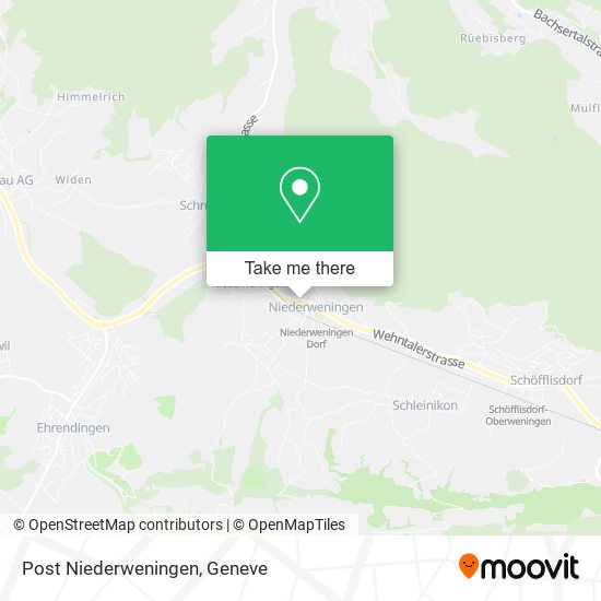 Post Niederweningen map