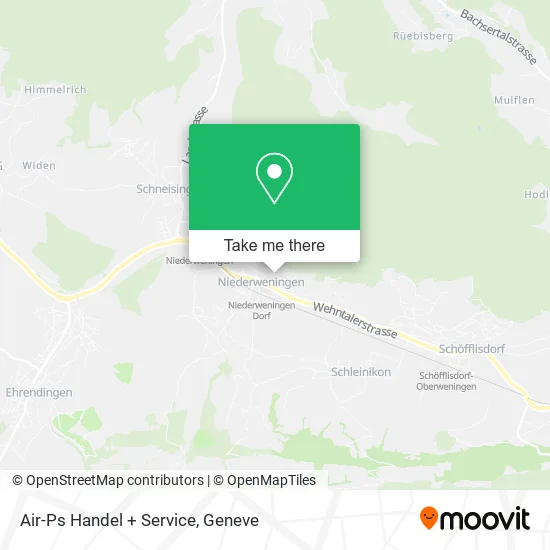 Air-Ps Handel + Service map