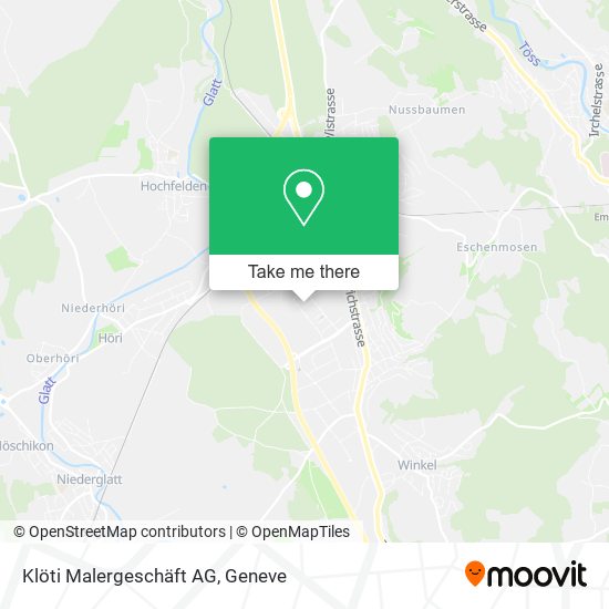 Klöti Malergeschäft AG map